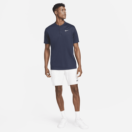 Nike NikeCourt Dri-FIT Tennis-Blade-Poloshirt für Herren - Blau, M