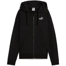 Puma Damen Kapuzenjacke ESS Small No. 1 Logo Comfort Full-Zip Hoodie TR PUMA Black