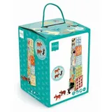 Scratch - Stapelspiel Pyramide mit Holztieren