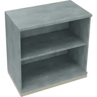 SOENNECKEN Regal 2OH B800xT442xH781mm Silberaluminium/Beton hell