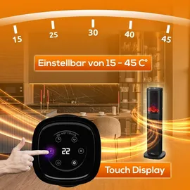 Tronitechnik Turmheizer 2000 W Schwarz