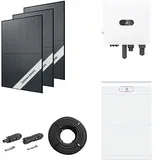 Photovoltaik-Paket 5 kWp mit Huawei Wechselrichter MAP0 5 kW + Stromspeicher 14,0 kWh, 12 Solarmodulen Glas-Glas full black (* 0% MwSt. gem. §12 Abs. 3 UstG)