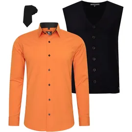 RUSTY NEAL Langarmhemd orange 5XL
