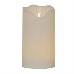 LED XXL Kerze Flamme Kunststoff flackernd H:30cm für Balkon Terrasse