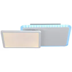 LED Deckenleuchte, weiß, dimmbar, Fernbedienung, Memory