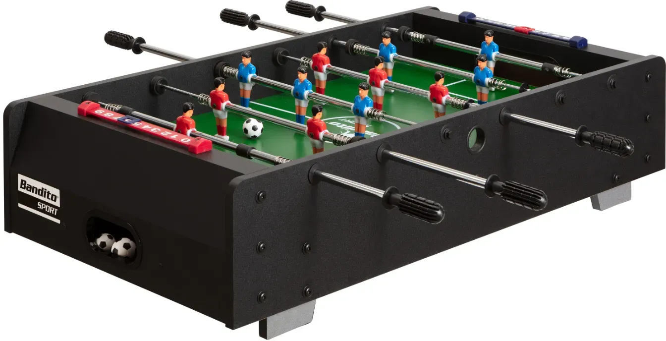 Bandito Tischfußball Kickertisch "Mini-Kicker",schwarz,