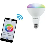 OMNILUX LED PAR-30 RGB/WW/CW WiFi | Smarte WLAN-Lampe RGB+CCT, gesteuert via App, Alexa & Google Home