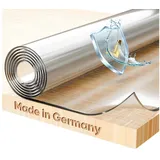 Beautex Tischdecke Glasklar Folie 2 mm + abgeschrägte Kante, transparente Tischdecke (1-tlg) Eckig | 50 cm x 110 cm