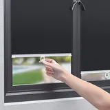 ZF YLYH Verdunklungsrollo Saugnapfes Rollo Fensterrollo Sonnenschutz, Tragbar Außenrollo Dachfenster Verdunkelung Temporär Fensterabdeckung, Blickdichtes Rollo(40 * 125cm)