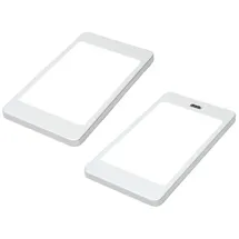 Kalb Material Für Möbel LED Unterbauleuchte silber-grau, warmweiss, mit Sensor 2er SET