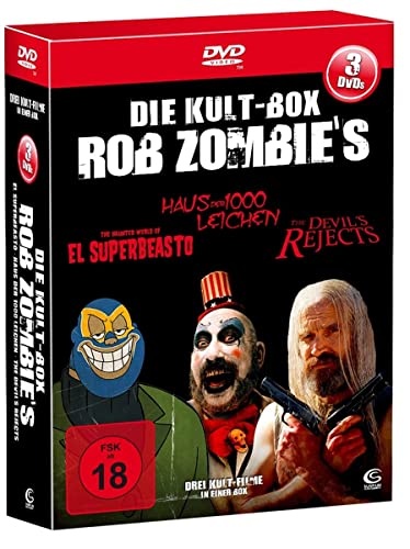 Die Rob Zombie Kult Box - Boxset mit 3 Rob Zombie Knallern (The Devil's Rejects, Haus der 1000 Leichen, El Superbeasto) [3 DVDs] (Neu differenzbesteuert)