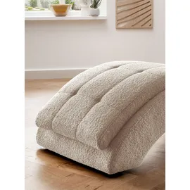 Home Affaire Relaxliege HOME AFFAIRE "Vengo 2, moderne Solitär Relaxpolsterliege, bequem und elegant", beige (creme), B:70cm H:92cm T:170cm, Sofas, mit Kopfkissen, Mattenoptik auf Korpus