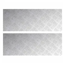 vidaXL Rautenscheiben 2 Stk Silber 80 x 30 cm Aluminium 4104303