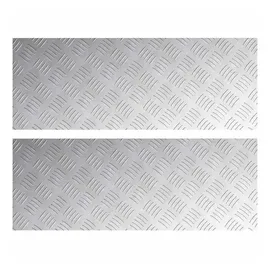 vidaXL Rautenscheiben 2 Stk Silber 80 x 30 cm Aluminium 4104303