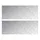 vidaXL Rautenscheiben 2 Stk Silber 80 x 30 cm Aluminium 4104303