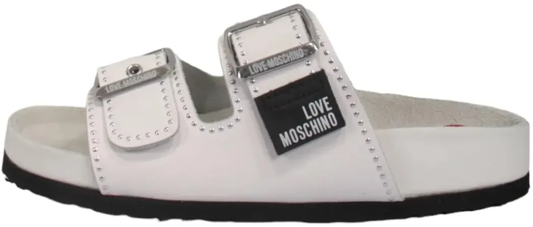 Love Moschino Damen Ja28253g0iia0100 Sandale, Weiß, 37 EU