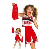 Fiestas Guirca Cheerleader Zombie Kostüm Kinder mehrfarbig