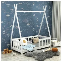 VitaliSpa Kinderbett Susanna 70 x 140 cm Massivholz weiß