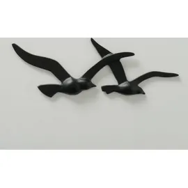 Boltze Wandobjekt Birdy, Möwe Metall 2er Set