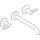 Hansgrohe AXOR One 3-Loch Wannenarmatur Brushed Black Chrome