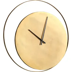 Wanduhr GUTMANN FACTORY "Moda", gold (goldfarben), Wanduhren, T: 3cm
