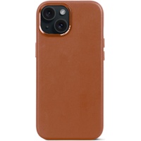 Decoded Leather Backcover für iPhone 15 Tan