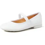 GEOX Mädchen Jr Plie' A Ballerinas,Weiß,26 EU
