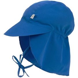 Lässig - Schirmmütze Sun Protection mit Nackenschutz in Blue Gr.43-45,