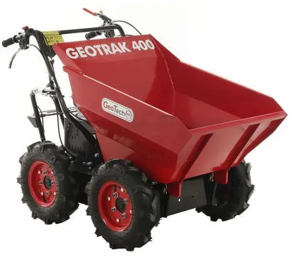 GeoTech Pro GEOTRAK 400 - Motorschubkarre - Kippmulde 400 kg - Allradantrieb