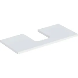 Geberit Waschtisch-Platte One 105x3x47cm, w/lack. ma, Ausschn mittig