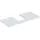 Geberit Waschtisch-Platte One 105x3x47cm, w/lack. ma, Ausschn mittig