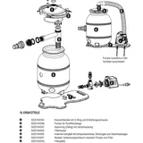 SUMMER FUN Spannring (2teilig) mit Verschraubung für Filterkopf