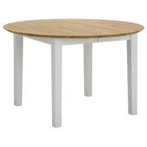 Home Affaire Esstisch Time Massivholz FSC Holztisch, Durchmesser 120 cm, mit Auszugsfunktion, Küchentisch, Bestseller braun