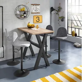 Mäusbacher Bartisch 140 x 105 x 70 cm Schwarz