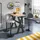 Mäusbacher Bartisch 140 x 105 x 70 cm Schwarz