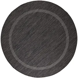 KADIMA DESIGN Teppich, Grau, Textil, Uni, Rund 200x200 cm | ALSTER von