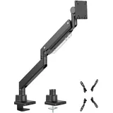 Maclean Brackets Maclean Doppelarm-Monitorhalterung mit Gasfeder für 17-57" Zoll Bildschirm bis zu 27kg | Tragarm, Tischhalterung, Höhenverstellbar, Schwenkbar, Neigbar, Drehbar VESA 75x75, 100x100, 200x,100, 200x200