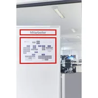 Magnetoplan magnetofix-Magnetrahmen Topsign, 5 Stück, rot, A4 quer/A3 hoch