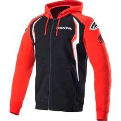 Alpinestars Honda Teamwear, Kapuzenjacke - Rot/Schwarz - XXL