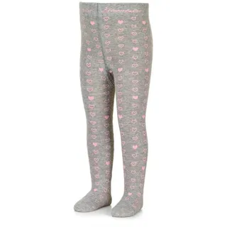 Sterntaler Strumpfhose Herzen in hellgrau Melange, 80