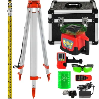 Vevor Professional Rotationslaser max. Arbeitsbereich 500 m grün 360 Grad