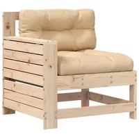 vidaXL Gartensofa mit Armlehne und Kissen Massivholz Kiefer