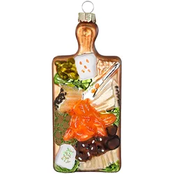 Christbaumschmuck Glas 11cm Sashimi Figur Handbemalt Weihnachtsbaum Anhänger Weihnachten Christbaumanhänger Weihnachtsbaumschmuck Japan Essen Bunt