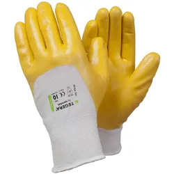 Nitril Polyester-Arbeitshandschuhe 722 gelb - 8 (M)