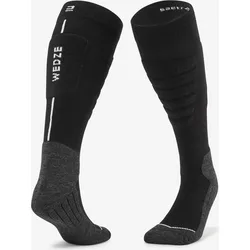 Skisocken Snowboardsocken Erwachsene - 100 schwarz/grau 35/38