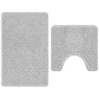 VidaXL Badematten-Set Grau 5000 x 20 cm