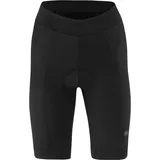 Gonso Lisa, Kurze Damen Radhose, atmungsaktive Radlerhose, Sitzpolster, Hohe Bewegungselastizität und Komfortbund, Enganliegende Passform, Schwarz, 50