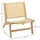 Homcom Relaxsessel Rattan 64 x 74 x 70 cm Beige mit Relax-Funktion
