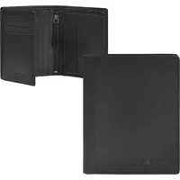 GREENBURRY Pure Black Geldbörse Herren schwarz