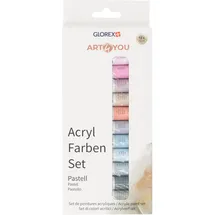 Glorex  Acrylfarben-Set 12 St. 12 ml Pastell